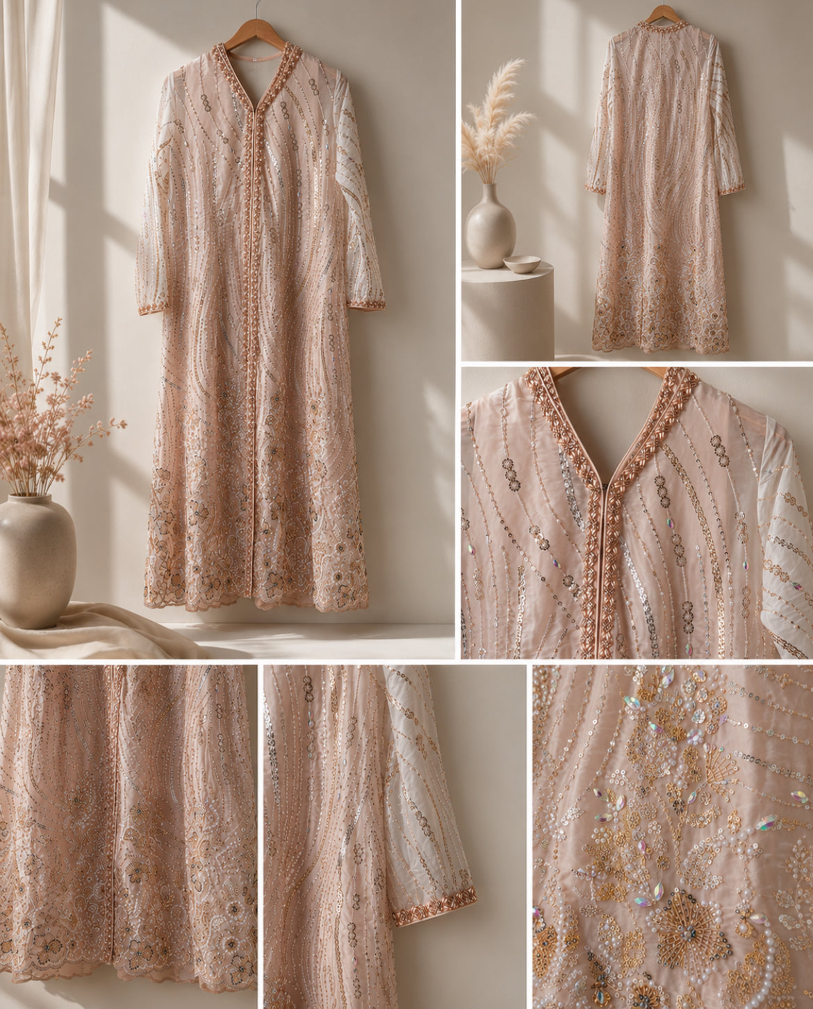The Blush Embellished Kaftan