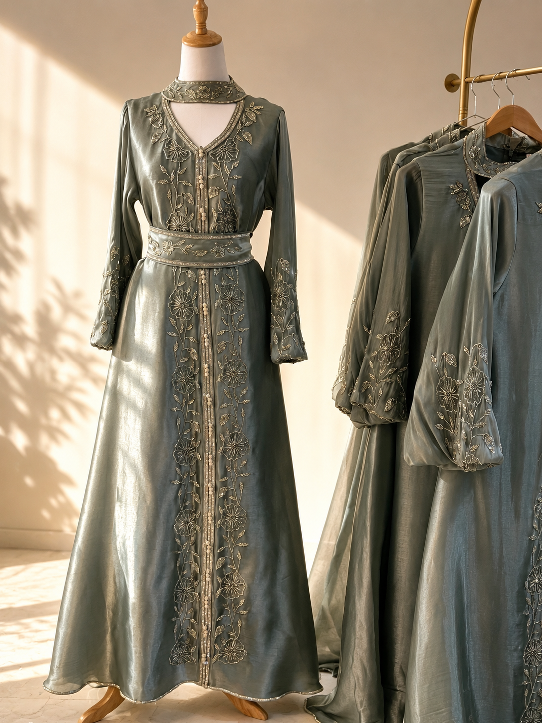 The Sage Bloom Kaftan